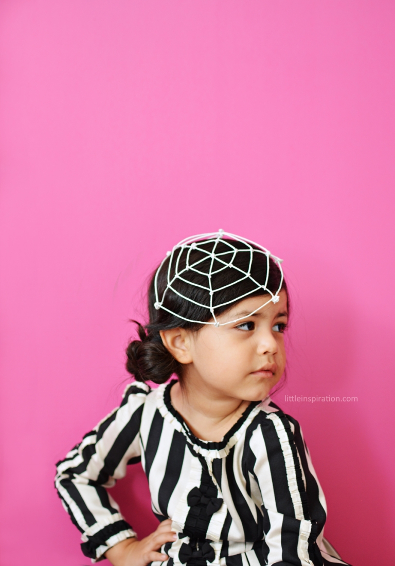 DIY-Spider-Web-Hat