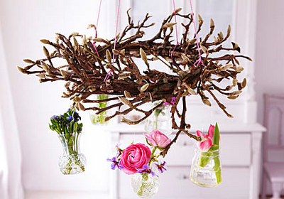 spring wreath with magnolia twigs 1